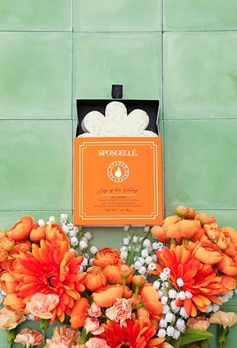 Spongellé Lily of The Valley Wild Flower Bath Sponge with Box for Mothers Day Gift | Built-in Body Wash & Body Scrubber, Shower Loofah Sponge for Women | 14+ uses - Image 4