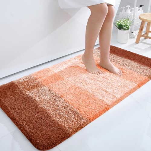 OLANLY Bathroom Runner Rug 44x24, Extra Soft Absorbent Microfiber Bath Rugs by OLANLY