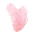 Gua Sha Facial Tools, Natural Rose Quartz Guasha Tool for Face, Double Chin & Jawline, Gua Sha Stone Self-Skin Care Face Stone Gua Sha Tools for Women, Pink
