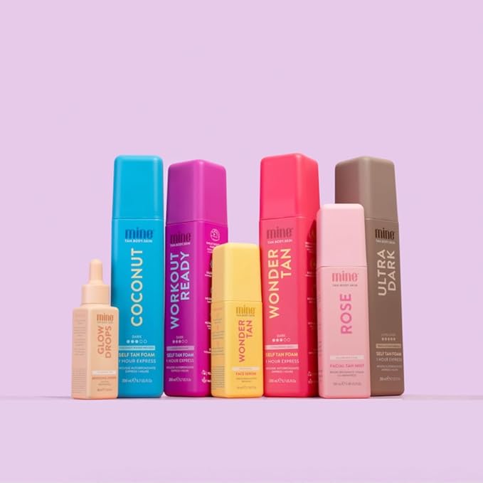 Minetan Clear Face Tan Mist | Blue Tansy Oil Infused Facial Self Tanning Spray - Gradual Fake Tanner with Hydrating Skin Care, Cool Toned, Natural Sunless Bronze Glow, Quick Shake to Best Apply