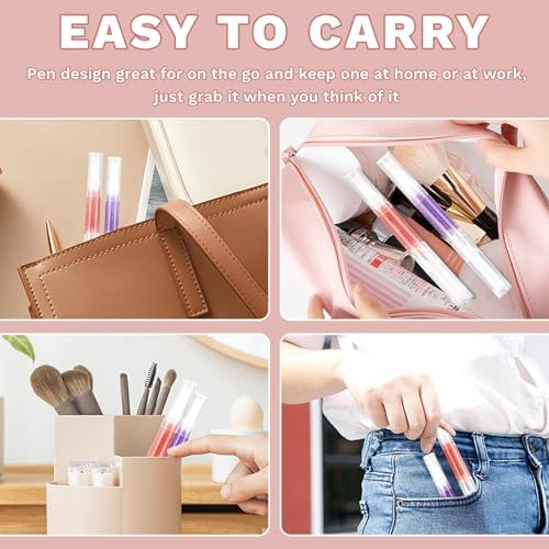 Meschett 2PCS Cuticle Oil Pens for Nail Care, Moisturizing Nail Oil Pen with Soft Brush, Hydrating Cuticle Oil for Dry Nails & Cuticles (Cherry & Lavender Flavor) - Image 5