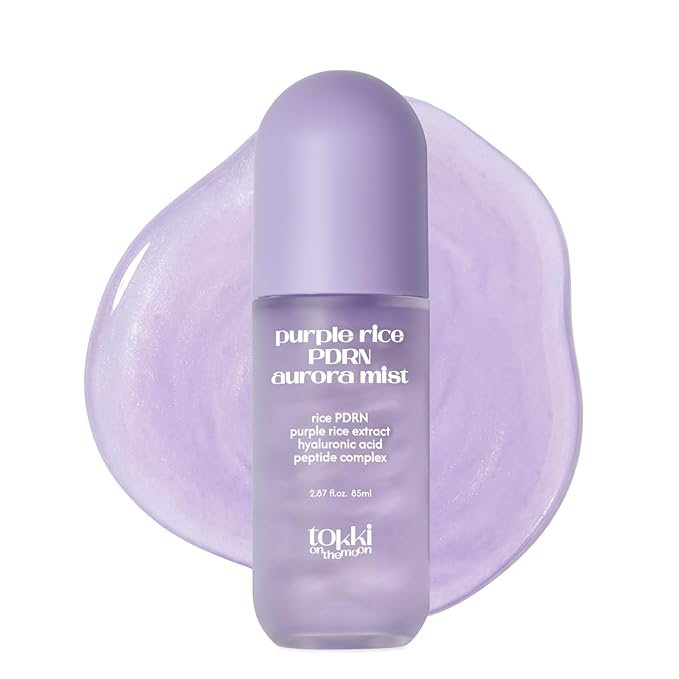 Purple Rice PDRN Aurora Mist | Hydrating Facial Toner Mist | Skin Barrier Support & Radiant Glow | Vegan Korean Skincare | 2.87 fl oz (85 ml)