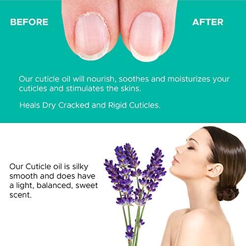 Cuticle Oil Refill Size for Dry Cracked Cuticles (Lavender 8oz) - Image 2
