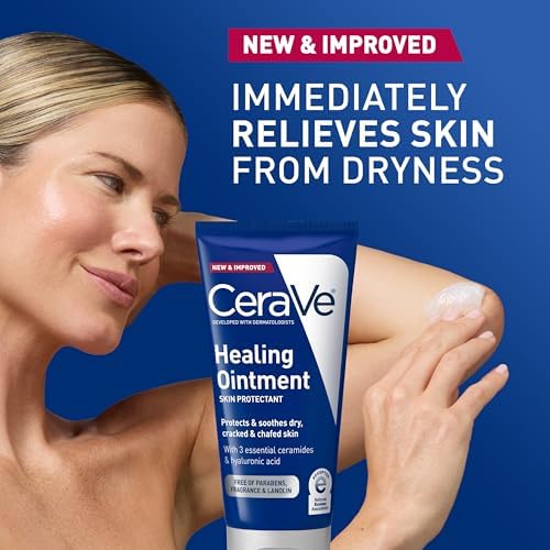 CeraVe Healing Ointment, Hyaluronic Acid Skin Protectant for Dry Skin, 5oz - Image 4