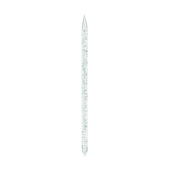 100Pcs Disposable Nail Sticks Double-End Nail Cuticle Pusher Remover Nail Care Stick Cleaning Stick for Fingernail Manicure Pedicure Tool (Green)