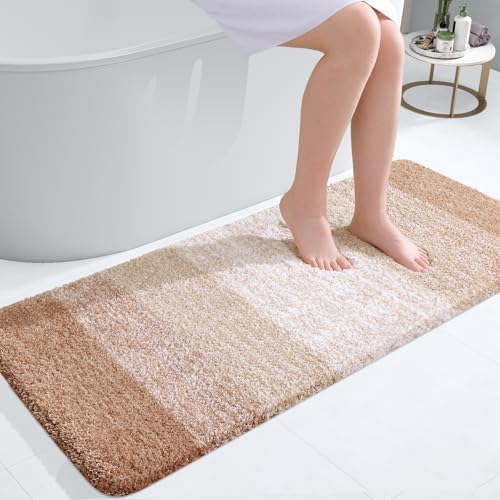 OLANLY Bathroom Runner Rug 47x20, Extra Soft Absorbent Microfiber Bath Rugs by OLANLY