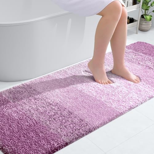 OLANLY Bathroom Runner Rug 70x24, Extra Soft Absorbent Microfiber Bath Rugs by OLANLY