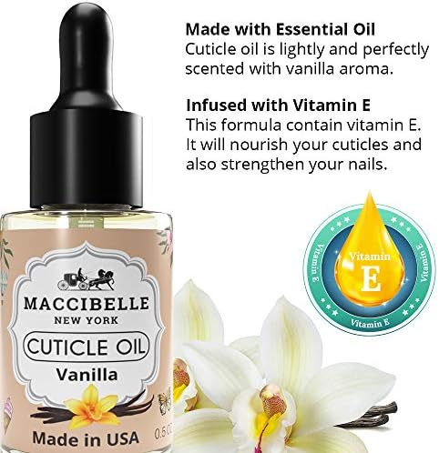 Cuticle Oil 0.5 oz - Heals Dry Cracked Cuticles (Sweet Vanilla, 0.5 Fl Oz) - Image 2