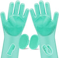 Augwind 6PCS Grooming & Bath Supplies for Dogs, Cats | Dog Washing Gloves | Dog Bath Brush | Dog Shower Brush | Pet Grooming Gloves | Dog Grooming kit | Pet Supplies for Showerhead & Sprayer (Green) by Augwind
