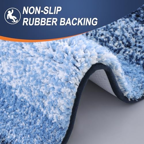 OLANLY Bathroom Runner Rug 70x24, Extra Soft Absorbent Microfiber Bath Rugs - Image 4