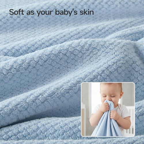 REDKISS Ultra Soft 6 Piece Towel Set, Premium Towels for Bathroom, Highly Absorbent, Quick Dry, Lightweight Bath Towels Set Collection, Includes 2 Bath Towels, 2 Hand Towels, 2 Washcloths, Light Blue - Image 5