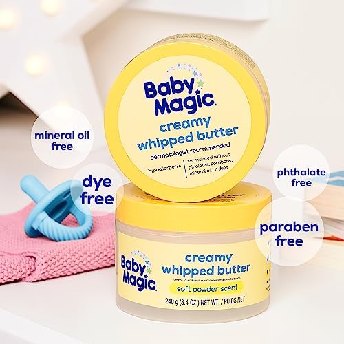 Baby Magic Creamy Whipped Butter, Helps Keep Skin Feeling Healthy and Baby Soft, Hypoallergenic, 8.4 fl oz. (Pack of 2) - Image 3