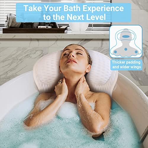 Bath Pillows for Tub - Soft, Relaxing Bathtub Accessory, Quick-Dry 4D Mesh - Image 3
