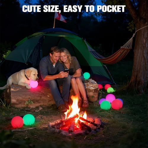 LanPool Floating Pool Light Ball,RGB Color Changing Bath Hot Tub Lights 4pk - Image 3