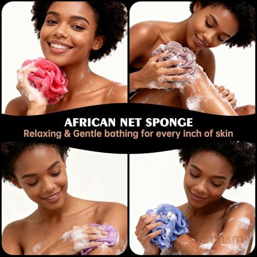 ARCH&M African Net Sponge Authentic with Knots, 2 Pack 53" Long - Image 5