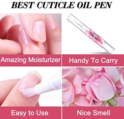 Cuticle Oil Pen for Nail - Lagunamoon Nail Oil for Nail Care & Nail Growth - Nourish, Soothe & Moisturize Damaged Nails - Rose, 5 ml - Image 4