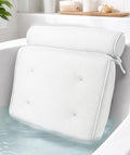 Everlasting Comfort Luxury Bath Pillow for Tub – Quick-Dry 4D Mesh – White by EverlastingComfort
