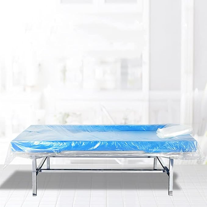 Disposable Sauna Sheeting, heeguosons Plastic Sheeting for Body Wrapping Home Use Far Infrared Sauna Blanket Liners for Keeping Heat 39'' x 78'' (90pcs/Bag)