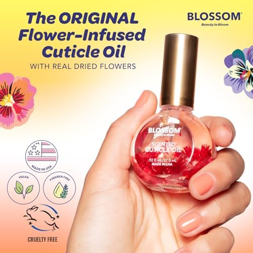 Blossom Cuticle Oil for Nails, Scented Nail Oil Cuticle Care, 0.5 fl. oz - Image 3