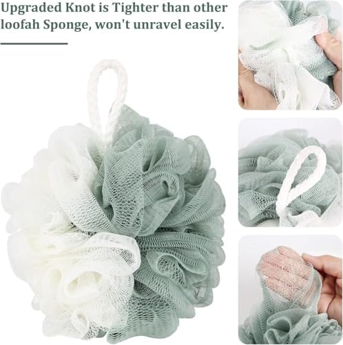 Fu Store Loofah Sponge Shower Loofahs 4 Colors Bath Sponges Body Scrubbers - Image 4