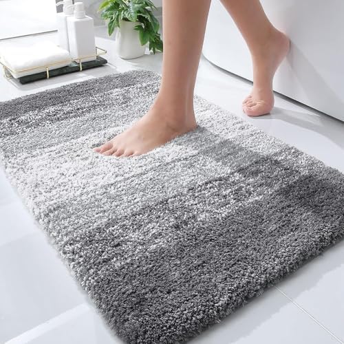 OLANLY Small Bathroom Rugs 30x18, Extra Soft Absorbent Microfiber Bath Rugs by OLANLY