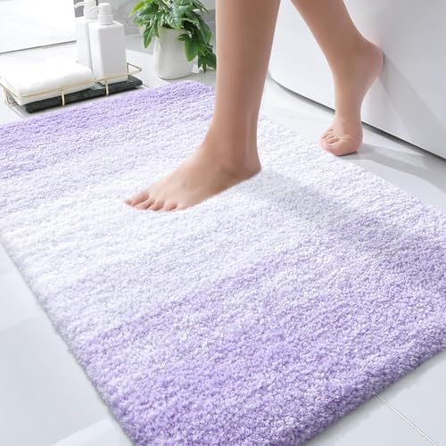 OLANLY Small Bathroom Rugs 35x16, Extra Soft Absorbent Microfiber Bath Rugs by OLANLY