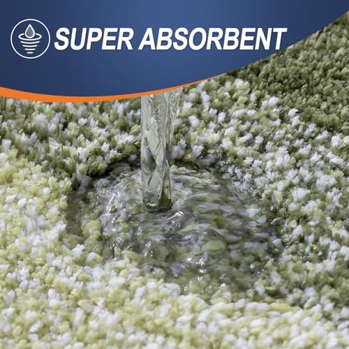 OLANLY Luxury Toilet Rugs U-Shaped 24x20, Soft Absorbent Microfiber Mat - Image 4