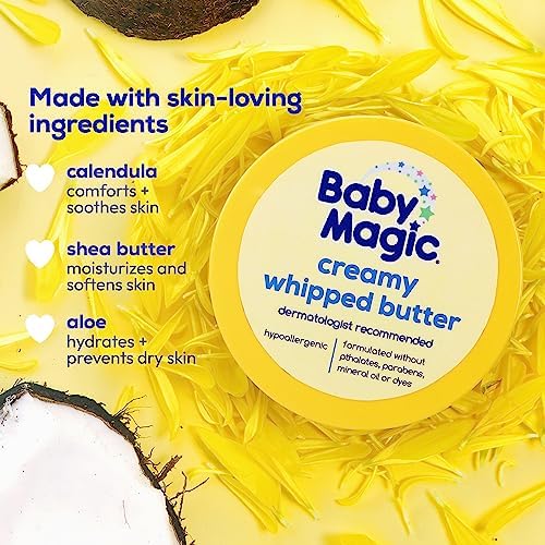 Baby Magic Creamy Whipped Butter, Helps Keep Skin Feeling Healthy and Baby Soft, Hypoallergenic, 8.4 fl oz. (Pack of 2) - Image 2