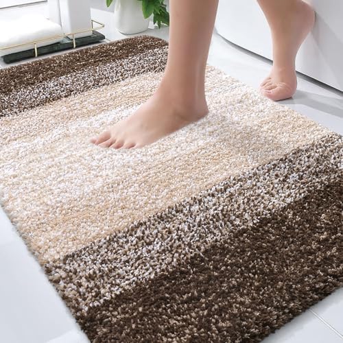 OLANLY Bathroom Rugs Mat 30x20, Extra Soft Absorbent Microfiber Bath Rugs by OLANLY