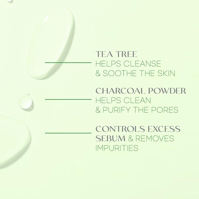 Skin 2.0 Tea Tree & Charcoal Peel-Off Face Mask - Blackhead Remover, Reduces Acne & Pores, Deep Cleansing - Dermatologist Tested Korean Skincare - Clean Beauty, Cruelty-Free - 6.7 Fl oz