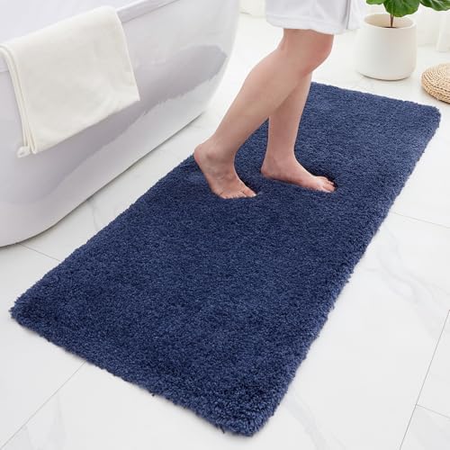 ILANGO Bathroom Rugs 48" × 24", Extra Soft Absorbent Microfiber Bath Rugs by ILANGO