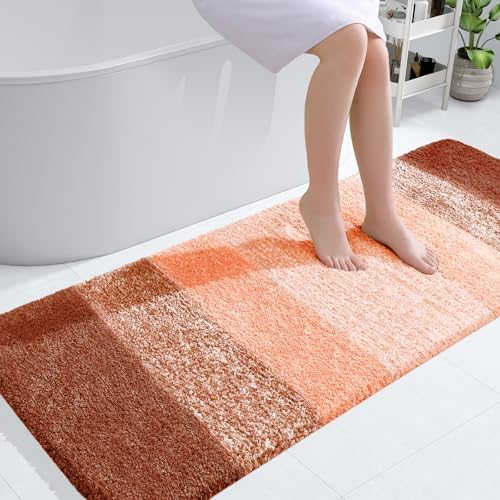 OLANLY Bathroom Runner Rug 54x24, Extra Soft Absorbent Microfiber Bath Rugs by OLANLY