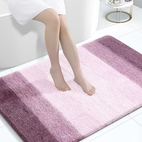 OLANLY Large Bathroom Rugs 60x40, Extra Soft Absorbent Microfiber Bath Rugs by OLANLY