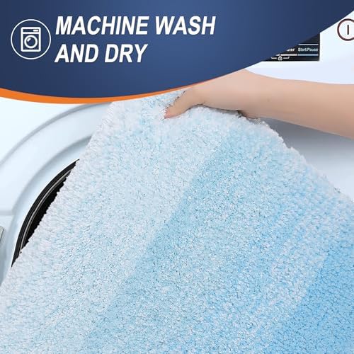 OLANLY Bathroom Runner Rug 54x24, Extra Soft Absorbent Microfiber Bath Rugs - Image 6