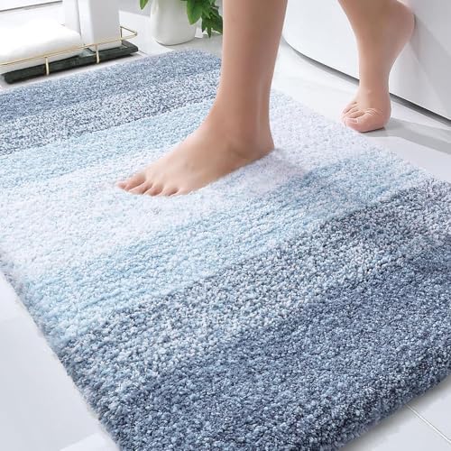 OLANLY Bathroom Rugs Mat 36x24, Extra Soft Absorbent Microfiber Bath Rugs by OLANLY