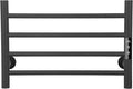 4 Bars Towel Warmer Rack, Electric Wall Mounted Heated Towel Rack with Timer and Temperature Control, Towel Heater Hard Wired/Plug-in Hot Towel Rails for Bathroom, Space Grade Aluminum, Grey