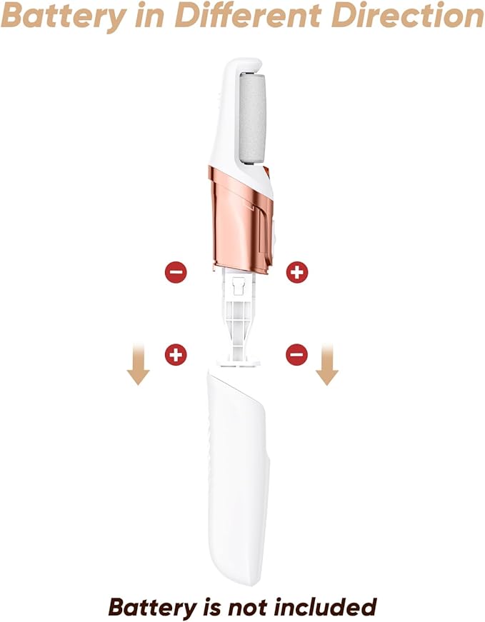 Electric Foot Callus Remover, Electronic Foot File, Portable Electric Callus Remover for Feet, Pedicure Tools for Dead Skin Calluses (White)