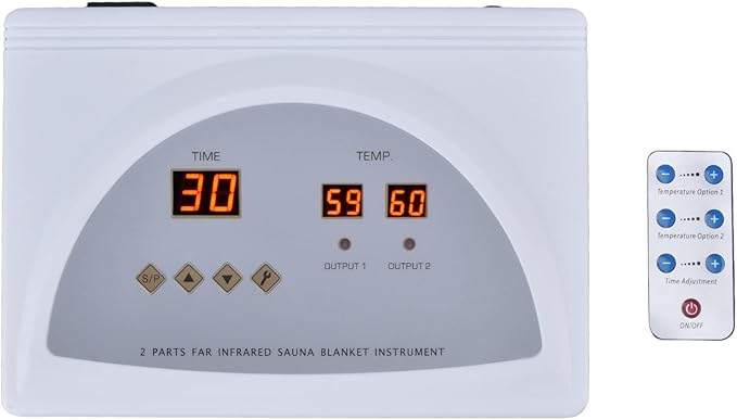 Srliya Far Infrared Sauna Blanket, Portable Detox Body Slimming Blanket with Moxibustion Magnet C 650W Fast Heating, for Home Spa Relaxation (US Plug 110V)