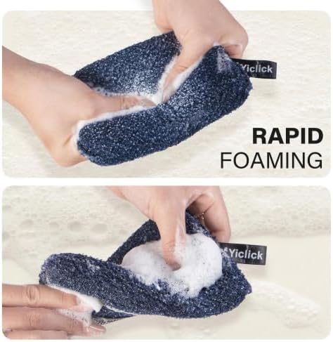 Exfoliating Body Scrubber & Shower Exfoliator – Mens Body Scrubber & Womens Sponge, Exfoliating Washcloth with Handle, Dead Skin Remover Loofah for Men (2 Pack) - Image 6