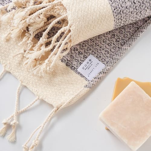 BAY LAUREL Turkish Hand Towel – Pack of 2 | Soft & Absorbent Decorative Towels for Bathroom, Hand, Face, Hair, Gym, Yoga, SPA, Kitchen & Tea | Boho Decor (Blush Pink, Diamond 15x26 Inches (Set of 2) - Image 2