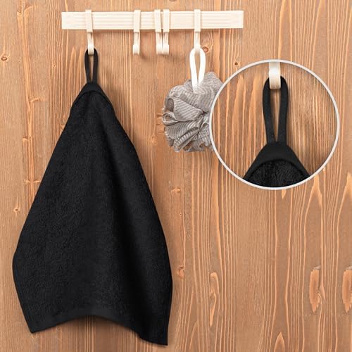 Utopia Towels 60 Pack Washcloths, 12x12 in, 100% Cotton, Black - Image 2