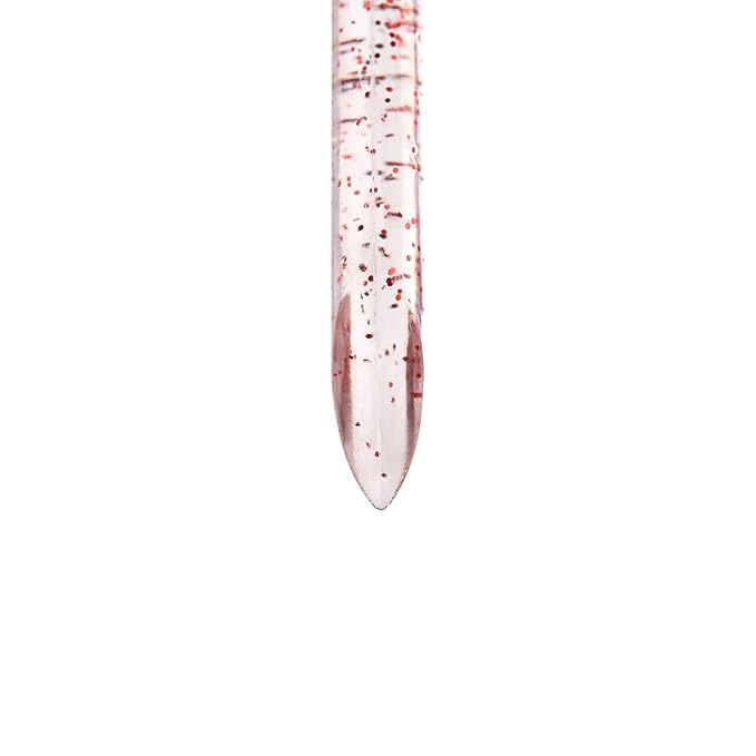 100Pcs Disposable Nail Sticks Double-End Nail Cuticle Pusher Remover Nail Care Stick Cleaning Stick for Fingernail Manicure Pedicure Tool (Rose Red)