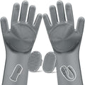Augwind 6PCS Grooming & Bath Supplies for Dogs, Cats | Dog Washing Gloves | Dog Bath Brush | Dog Shower Brush | Pet Grooming Gloves | Dog Grooming kit | Pet Supplies for Showerhead & Sprayer (Grey) by Augwind