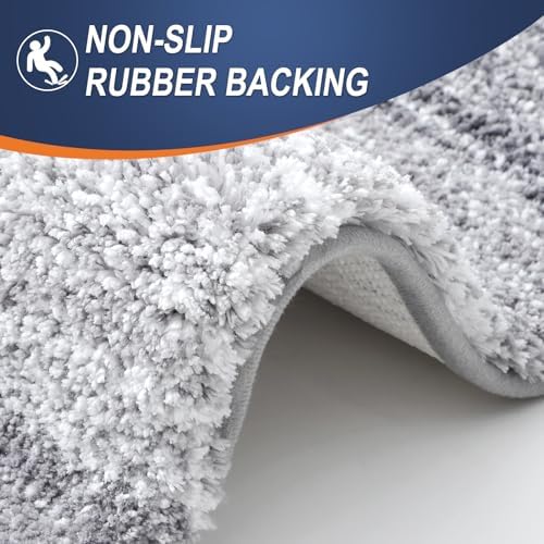OLANLY Bathroom Runner Rug 59x24, Extra Soft Absorbent Microfiber Bath Rugs - Image 4