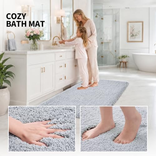 ILANGO Bathroom Rugs 24" × 17", Extra Soft Absorbent Microfiber Bath Rugs - Image 5