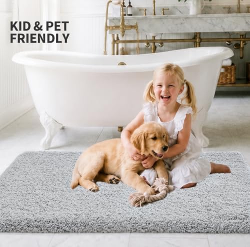 ILANGO Toilet Rugs U Shaped 22" × 24",Soft Absorbent Microfiber Bath Rugs - Image 3