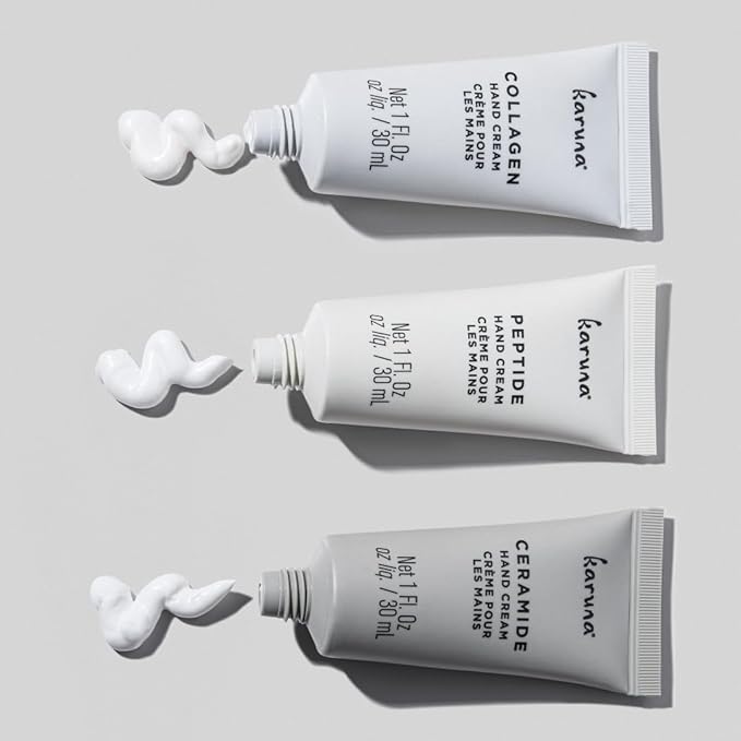 Karuna Age-Defying Hand Cream Trio, 3 Pack Hand Renewal (15ml Each) – Hydrating, Nourishing Hand Lotion Gift Set
