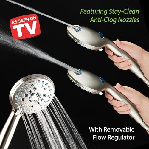 AquaCare 8-mode High Pressure Handheld Shower Head with 2-mode Power Wash - Image 2