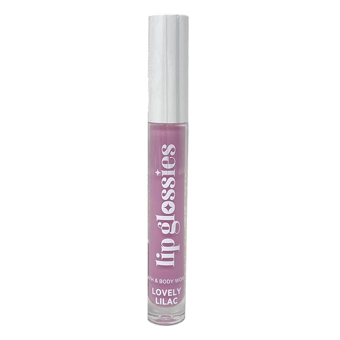 Bath & Body Works Lip Duo - Lovely Lilac Lip Glossies and Dusty Rose Lip Oil - with a Natural Oats Sample Soap