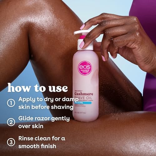 eos Cashmere Shave Oil- Fresh & Cozy, Moisturizing Shea Butter, 6 fl oz - Image 5